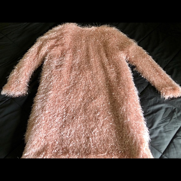 Fuzzy Pink Cardigan - Picture 3 of 4
